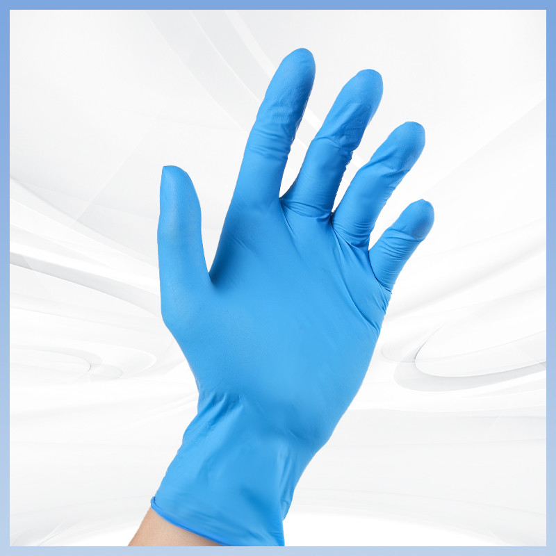 Groothandel Nitrilhandschoenen Op maat 9 inch Wegwerp Nitril Handschoen Dikte Voor Handbescherming