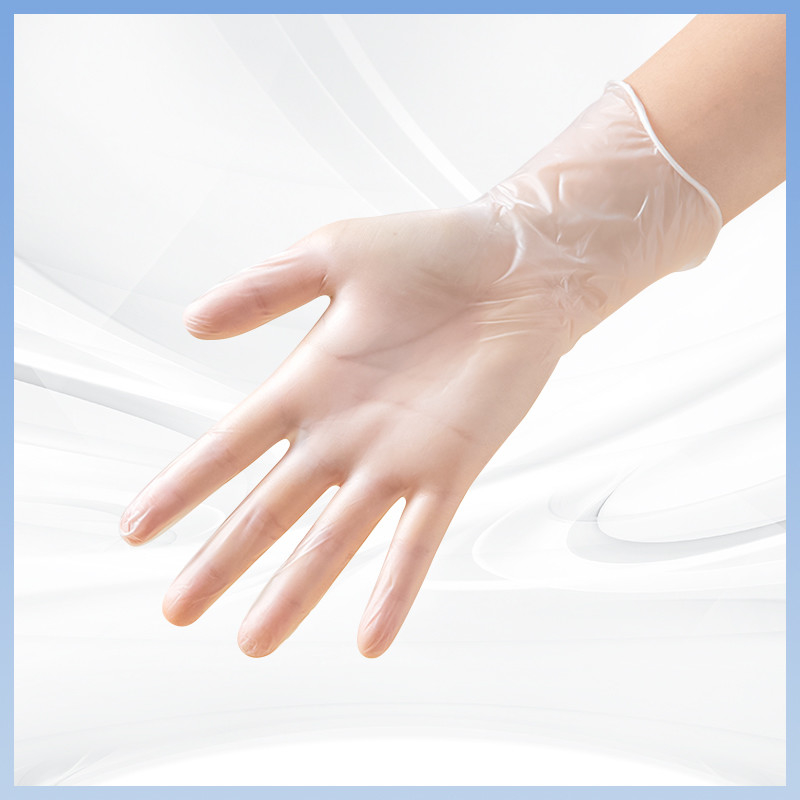 De transparante comfortabele handschoenen van vingers beschikbare pvc om comfortabeler aan gebruik te raken