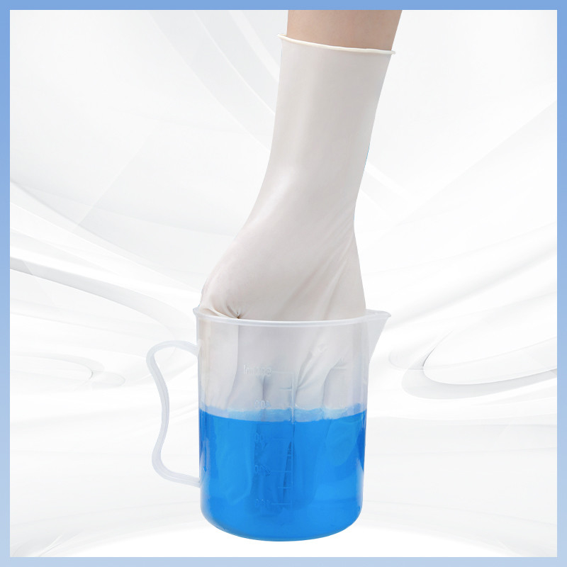 OEM-witte latexhandschoenen Comfort voor de hele dag: wegwerplatexhandschoenen voor langdurig gebruik zonder vermoeidheid