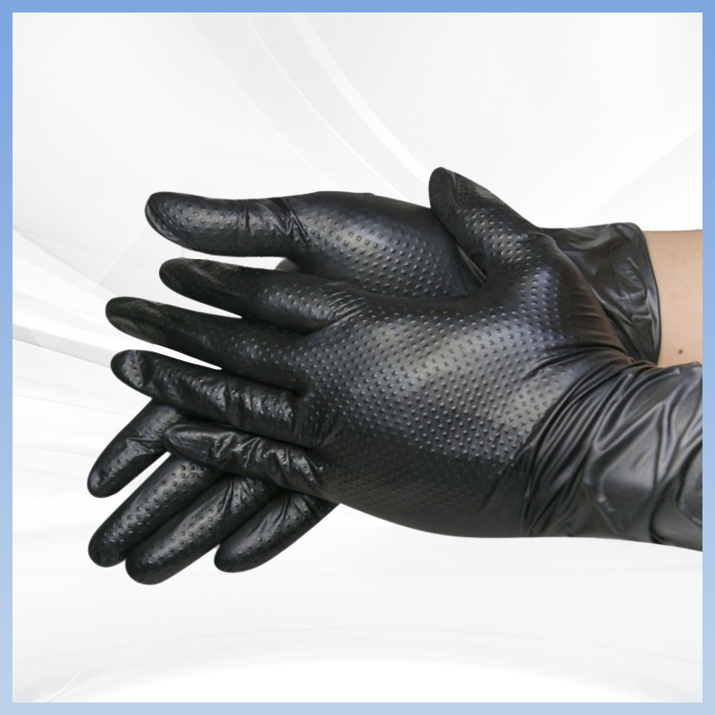 Veiligheidshandschoenen Bouwwerk Diamantgeweven nitrilhandschoenen Veiligheidshandschoenen van rubber niet-glijdend Verdikte wegwerpnitrilhandschoenen
